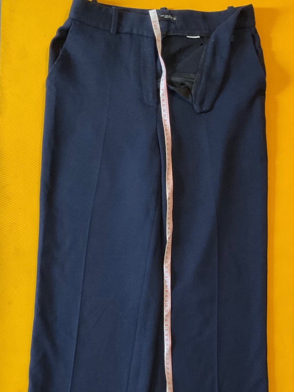Zara thick trousers navy blue